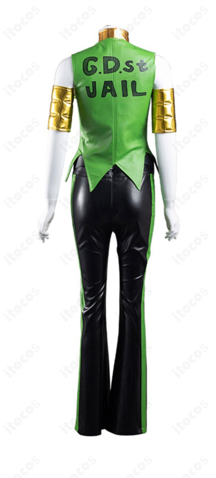 エルメェス・コステロ コスプレ衣装の背面構造とシルエットを示す画像