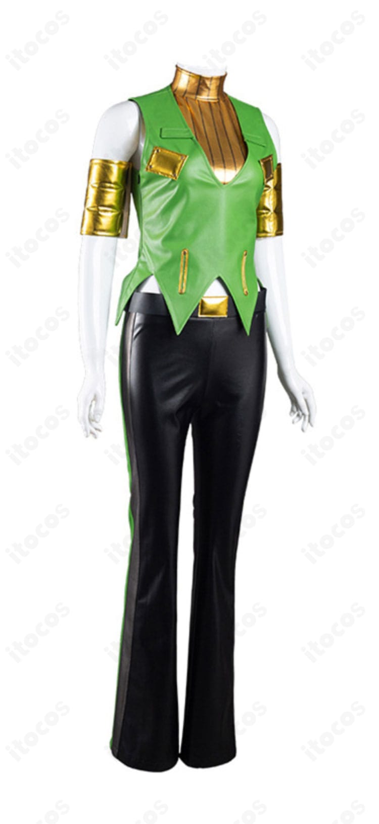 エルメェス・コステロ コスプレ衣装の右側面シルエットとベルト位置が分かる画像