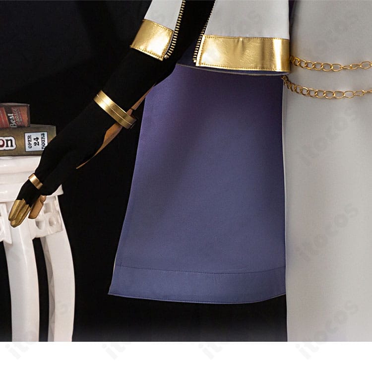 NU: カーニバル リン衣装 袖口ディテール。カフ形状とステッチの仕上がり