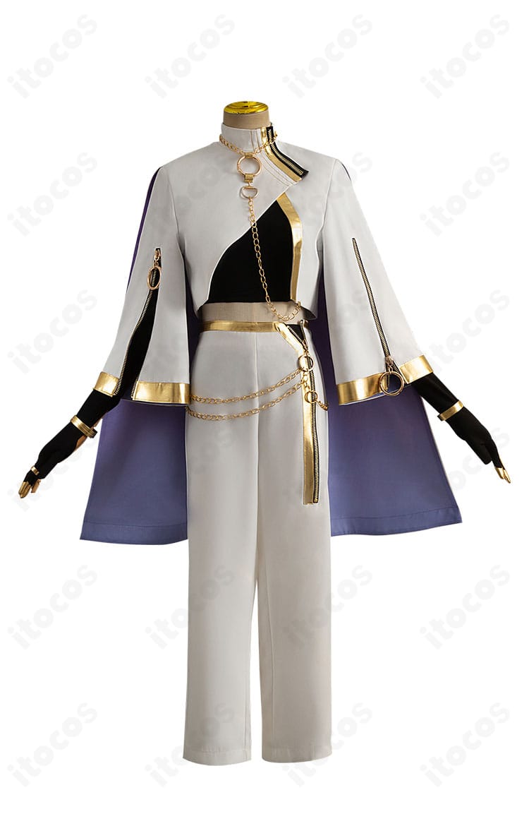 NU: カーニバル リン衣装 正面ディテール。胸元・装飾の配置と縫製をクローズアップ