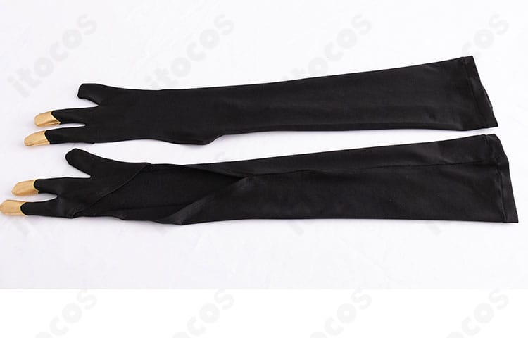 NU: カーニバル リン衣装 手袋ディテール。指先のフィット感と装飾の再現