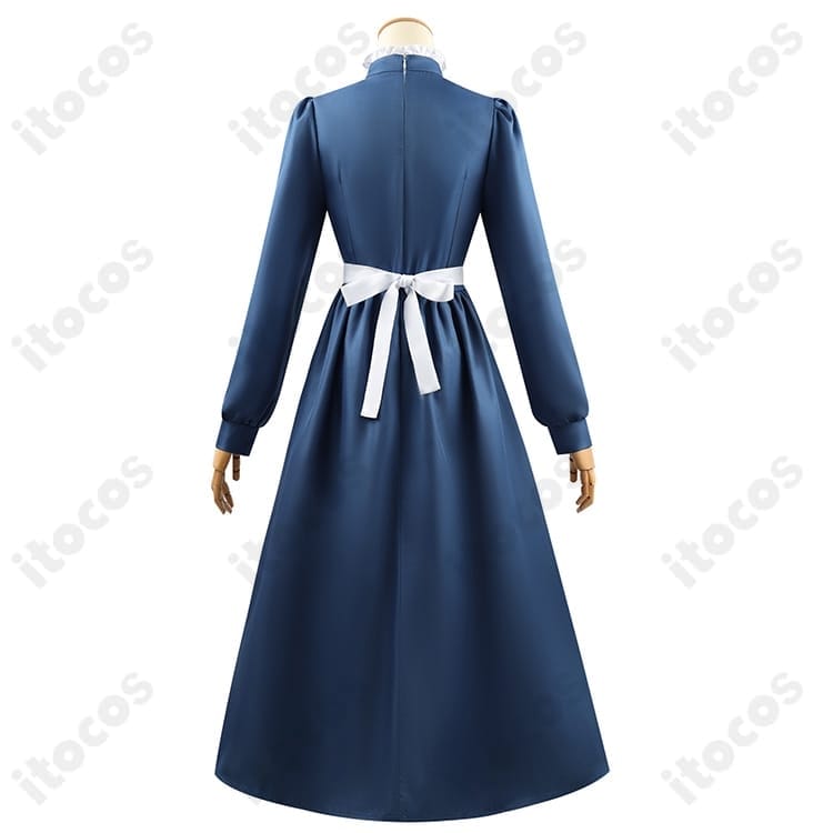 ハウルの動く城 ソフィー・ハッター 青ワンピース コスプレ衣装｜快適な着用感でイベント・撮影に最適 - 2枚目の画像