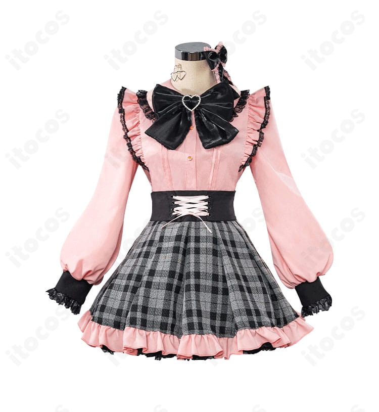 【推しの子】星野アイ コスプレ衣装のフロントビュー。高発色で写真映えする仕上がり。