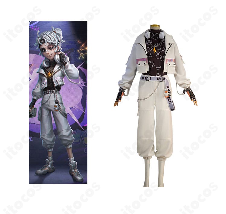 Identity V 第五人格 囚人（ルカ・バルサー）Rice版コスプレ衣装の正面全体。小物まで忠実に再現したフルセット