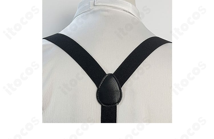 背面ディテールの接写。装飾の重なりと縫製ラインを確認できる構図。