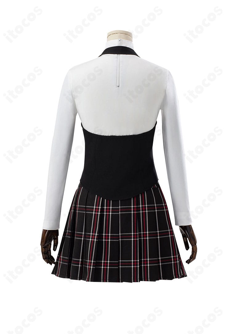 ペルソナ5 新島真 コスプレ衣装の背面。すっきりしたラインで清潔感ある仕上がり。