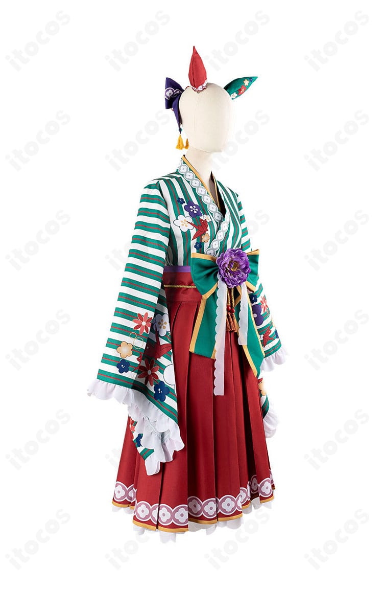 ナイスネイチャ衣装 右側面のウエストマークと袖口デザインの画像