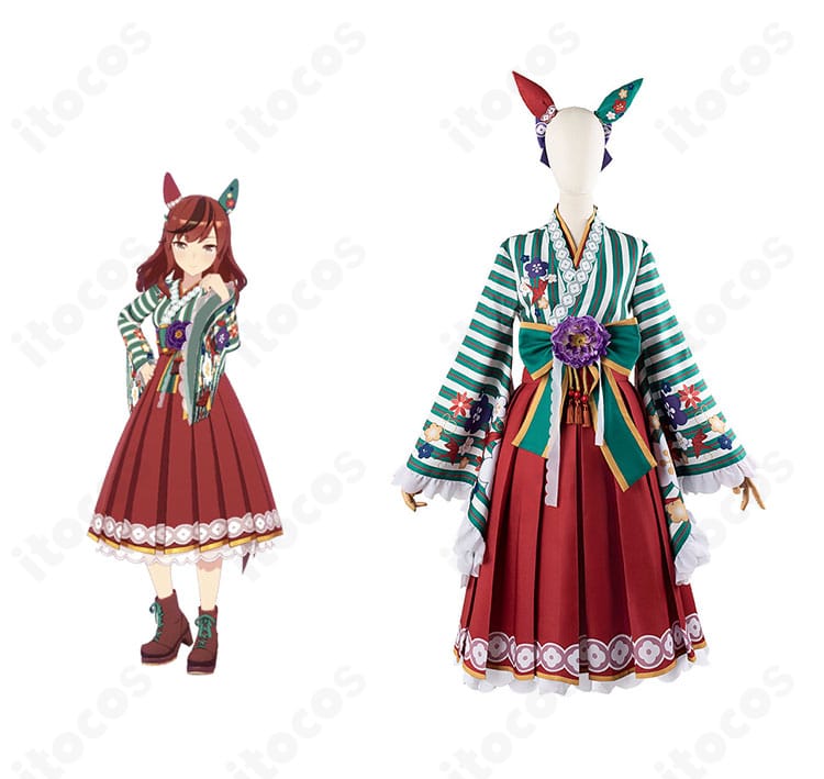 ウマ娘 プリティーダービーのナイスネイチャ衣装とキャラクター比較が一目で分かる正面カット