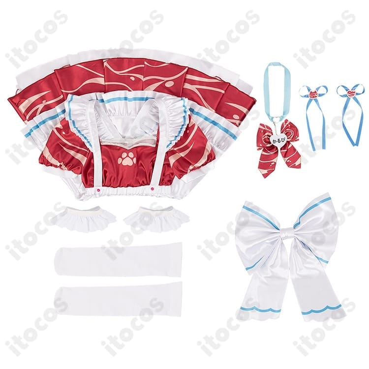 赤見かるび メイド服 コスプレ衣装｜高再現で可愛く、イベントや撮影に最適 - 7枚目の画像