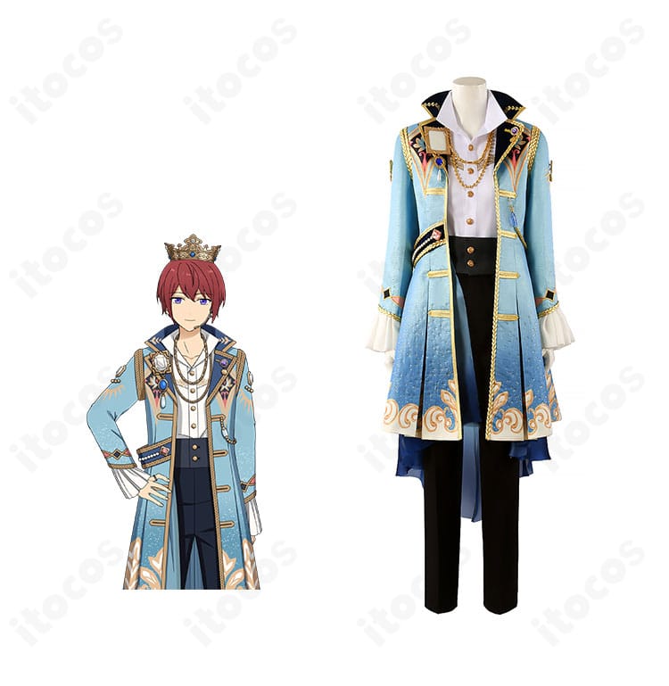 あんさんぶるスターズ！！ Knights 朱桜司・月永レオ・鳴上嵐・瀬名泉・朔間凛月のギャンビット衣装 正面、キャラクターイメージを反映したコーディネート