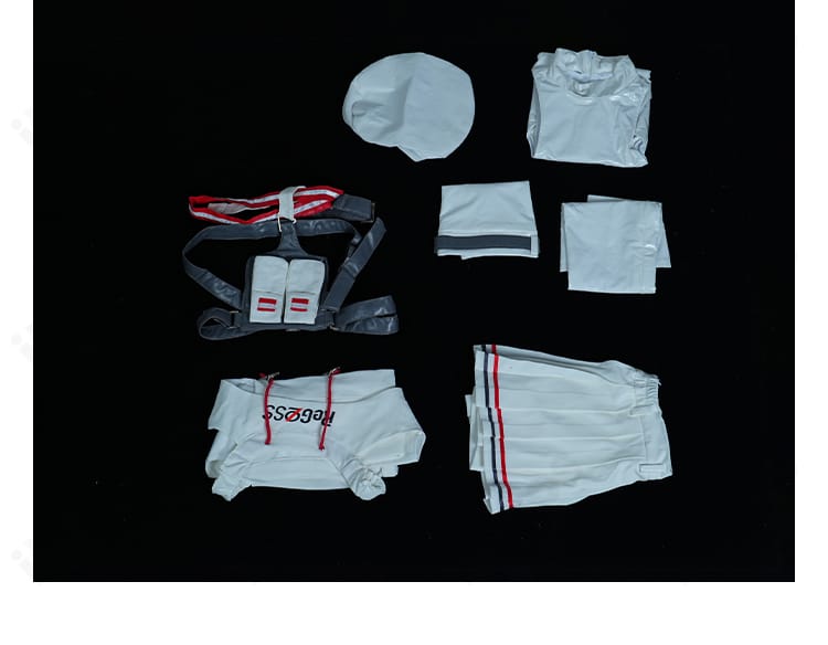 ホロライブ ReGLOSS 轟はじめ 通常衣装コスプレのセット内容一式（コート・インナー・スカート・帽子・ウエストポーチ・靴下・太もも飾り）