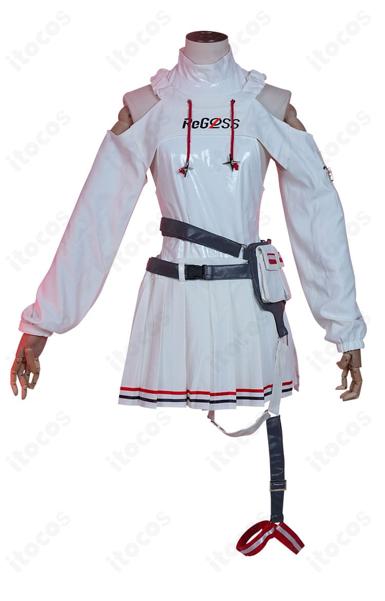 ホロライブ ReGLOSS 轟はじめ 通常衣装コスプレの正面全身。高発色でディテールが映えるデザイン