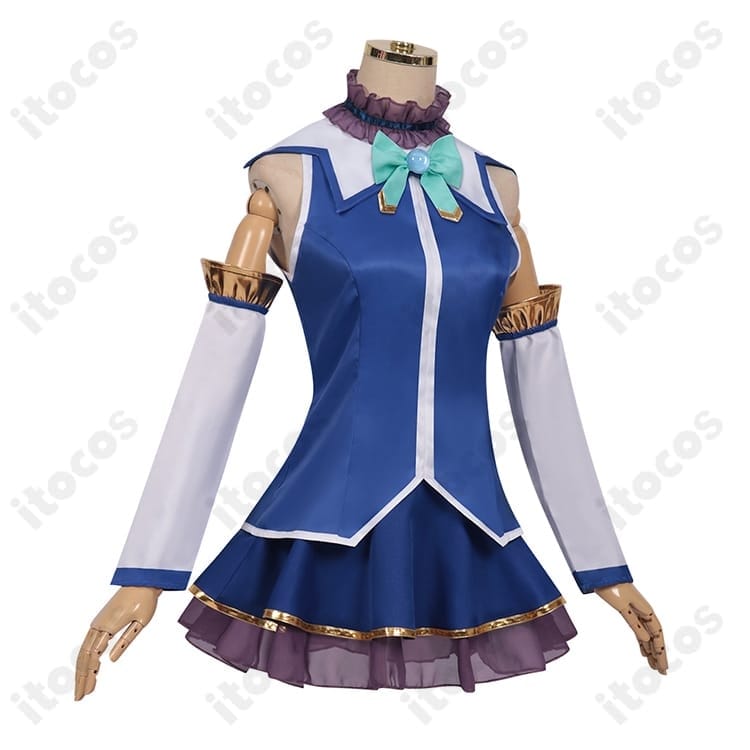 アクア定番衣装を高再現。刺繍装飾が映える快適設計でイベントや撮影に最適 - 2枚目の画像