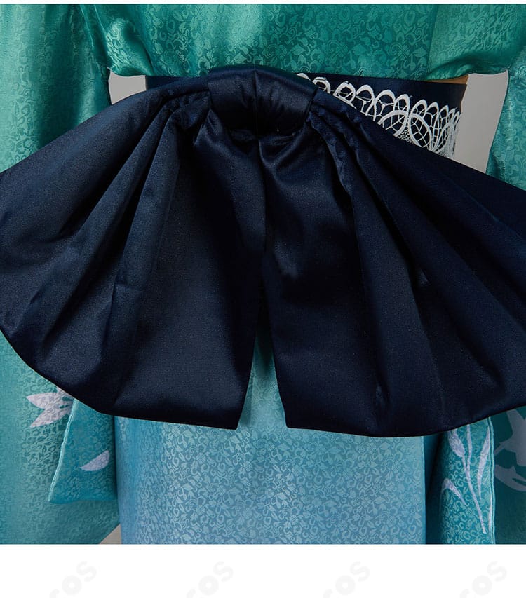 背面の蝶結び装飾アップ。FGO モルガンの象徴的な背面デザインと結び目のボリュームを強調。