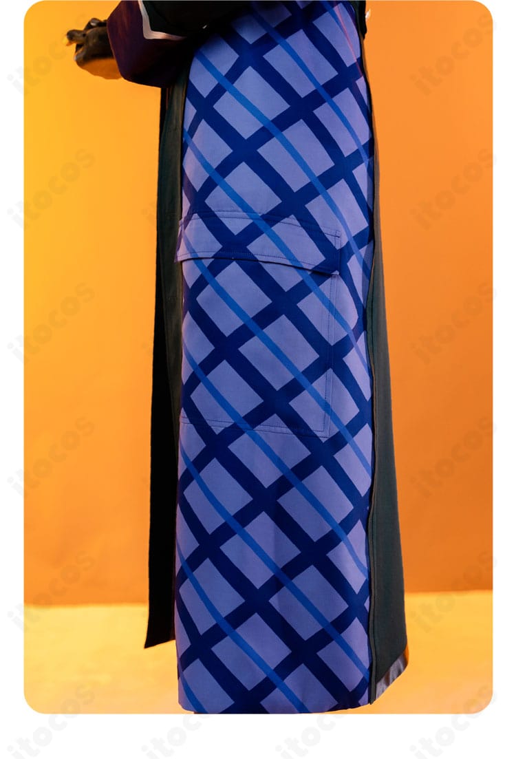 コートサイドのチェック柄装飾アップ（柄合わせと発色）