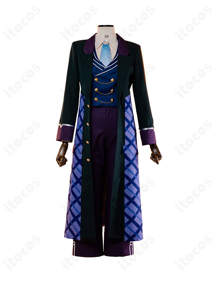 プロジェクトセカイ 神代類のステージ衣装 正面全体像（コート・ベスト・シャツ・ズボン）