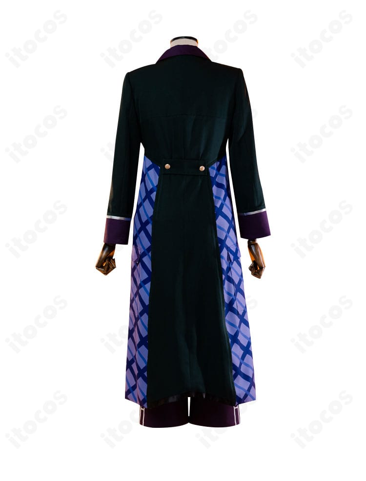 プロジェクトセカイ 神代類 ステージ衣装の背面全体像（裾ラインと背面シルエット）