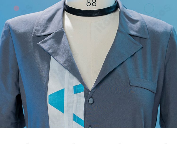 首飾り（チョーカー）とアクセサリーのクローズアップ。質感と留め具位置がわかる画像。