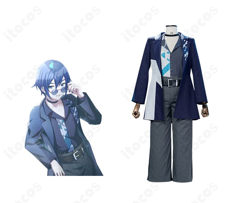 KAITO『こだわりじゃない？』コスプレ衣装を着用した正面全身とキャラクター融合イメージ。衣装の雰囲気と再現度がわかるカット。