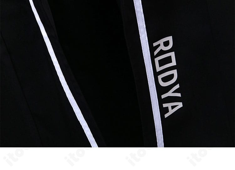 ロージャの外套前面に入る文字装飾のクローズアップ。特徴的なグラフィックを明瞭に再現。