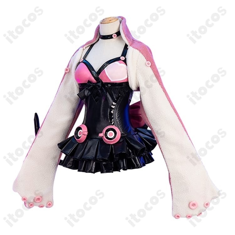 鉄拳7 ラッキー・クロエ コスプレ衣装 高再現で着やすいアイドル風セット、撮影会・イベントに最適 - 2枚目の画像