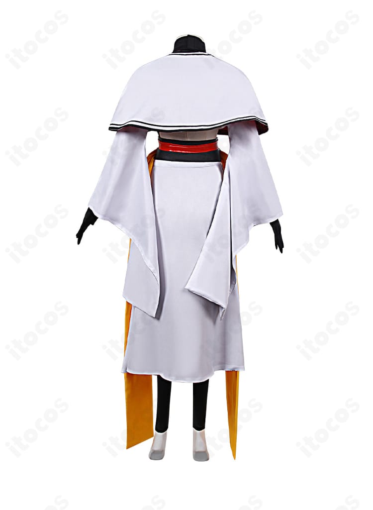 Fate/Grand Order 長尾景虎 コスプレ衣装の背面。背中のラインと帯結びのディテールをしっかり再現。