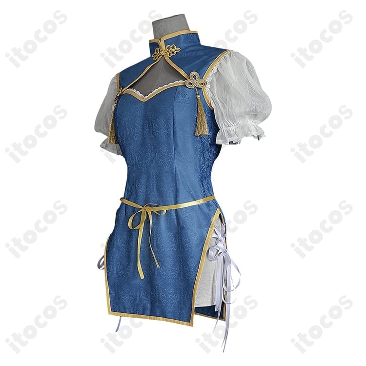 ルーシィ・ハートフィリア チャイナドレス高再現コス｜刺繍と装飾が映える撮影向け衣装 - 2枚目の画像