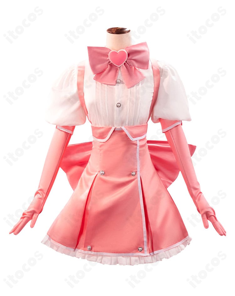 花菱はるか マジアマゼンタ衣装の正面全身。胸元モチーフとスカートラインが分かるディテール。