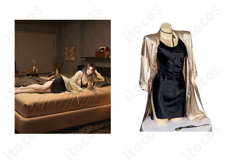 無期迷途 エンジェルのパジャマ衣装セットを正面から。キャラクターイメージに合わせたコートとワンピースで高再現。