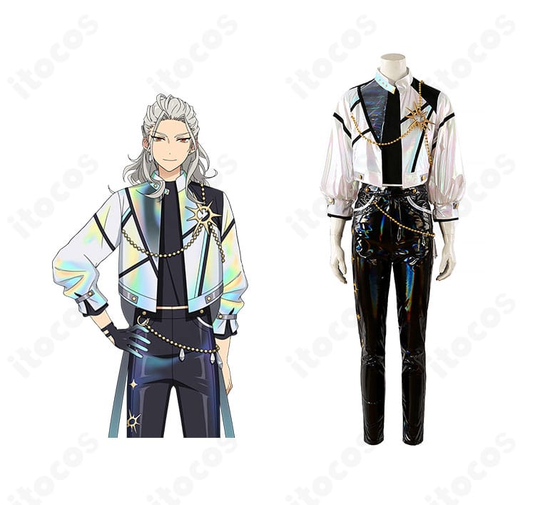 逆先夏目・乱凪砂・深海奏汰・明星スバルの9周年記念衣装コスプレ 正面全身とキャラクターの組み合わせ画像