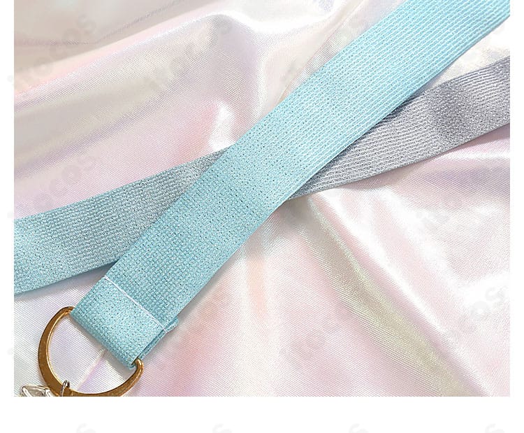 装飾帯の意匠アップ。金属色パーツと模様の豪華さが伝わる画像