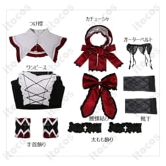 時崎狂三 囁告篇帙（ラジエル）コスプレ衣装 高再現シルエットでイベントも撮影も映える - 6枚目の画像（サムネイル）