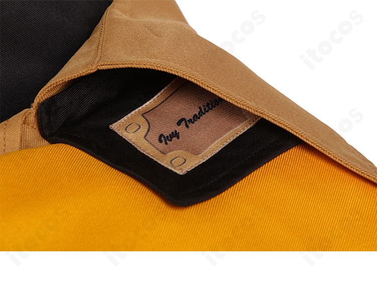 ミリア＝レイジ衣装の襟周り装飾詳細。パーツのレイヤー構成と金具の質感を再現。