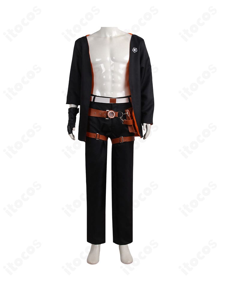 正面ディテール。ギルティギア ストライヴ ハッピーケイオス衣装のフロントの縫製とシルエット