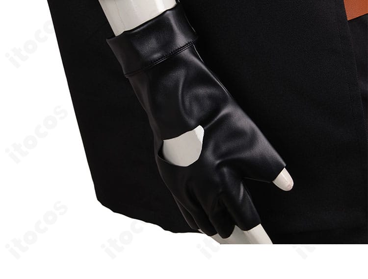 手袋ディテール。ハッピーケイオス衣装の手袋の形状とステッチ