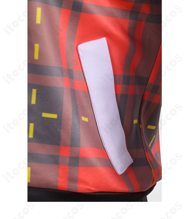 外套ポケットの詳細。ポケット口の形状、補強ステッチ、実用性と再現性の両立を確認できる画像。