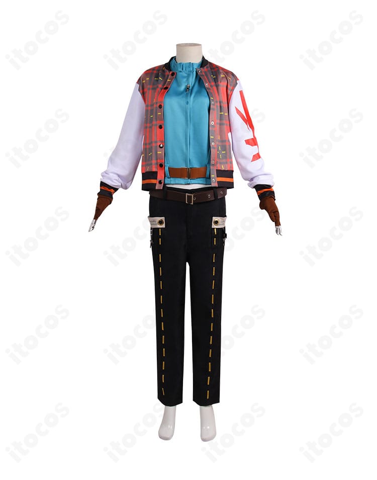 正面全身画像。コートとトップスの発色、前開き仕様、ベルト位置など再現度を確認できるカット。