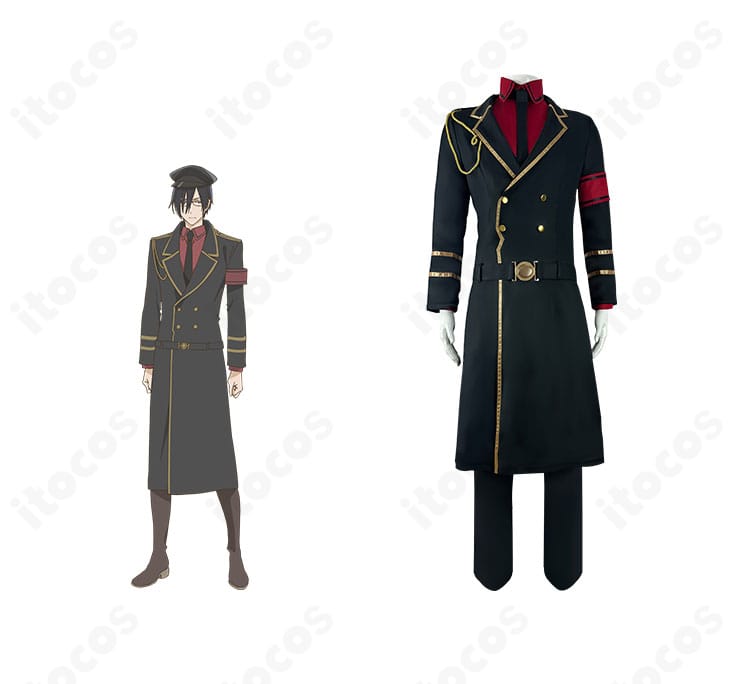 「かつて魔法少女と悪は敵対していた。」ミラのコスプレ衣装をキャラクター設定と並置で紹介した全体イメージ。高再現のシルエットと配色が分かる正面展示。