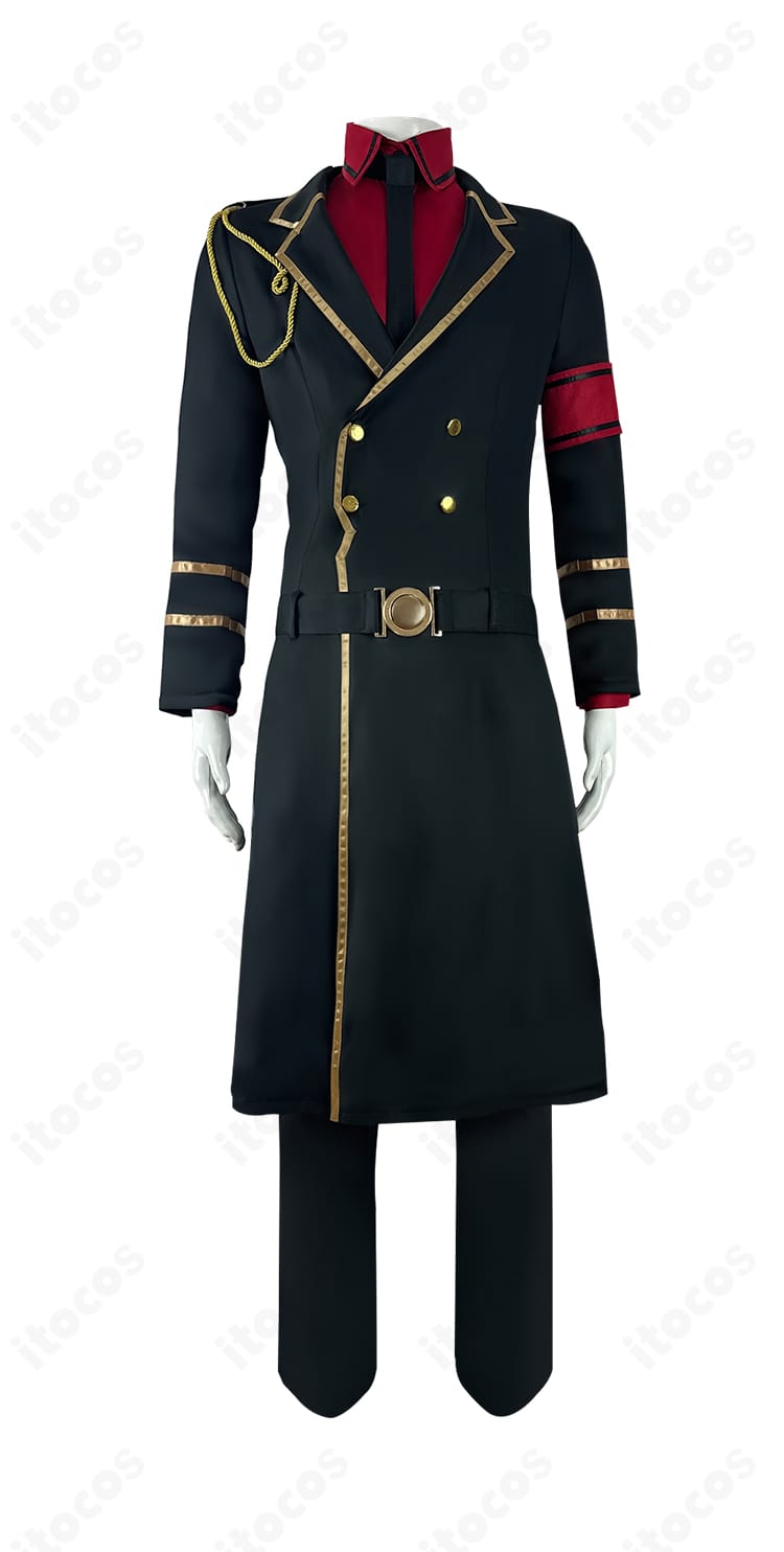 ミラ コスプレ衣装の正面ディテール写真。縫製ラインとシルエットの再現度を確認できる、アニメファン向けの解像度高いカット。