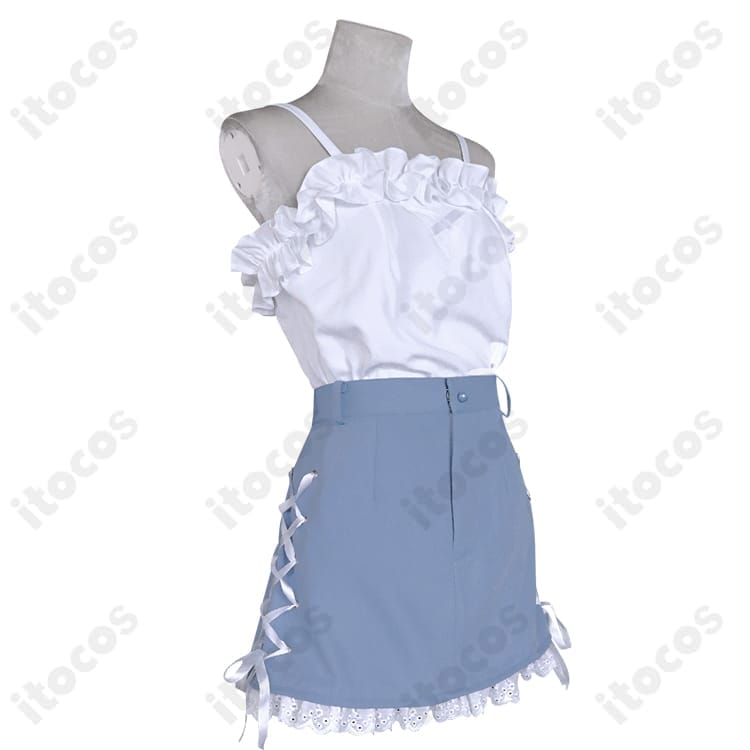 ブルーアーカイブ 浅黄ムツキ衣装 高再現で軽快、イベントと撮影に最適｜オーダーメイド可 - 3枚目の画像