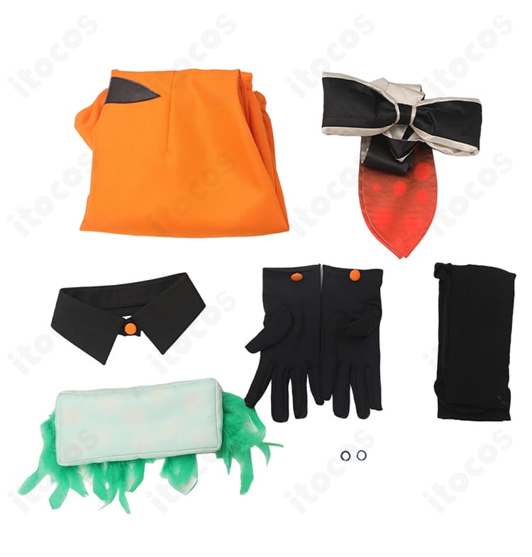 スプラトゥーン3 アオリ ハロウィンVer. コスプレ衣装 セット内容のレイアウト全体像