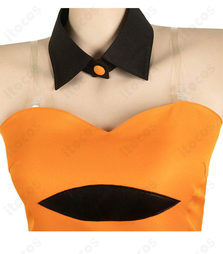 スプラトゥーン3 アオリ ハロウィンVer. コスプレ衣装 襟元ディテールの拡大