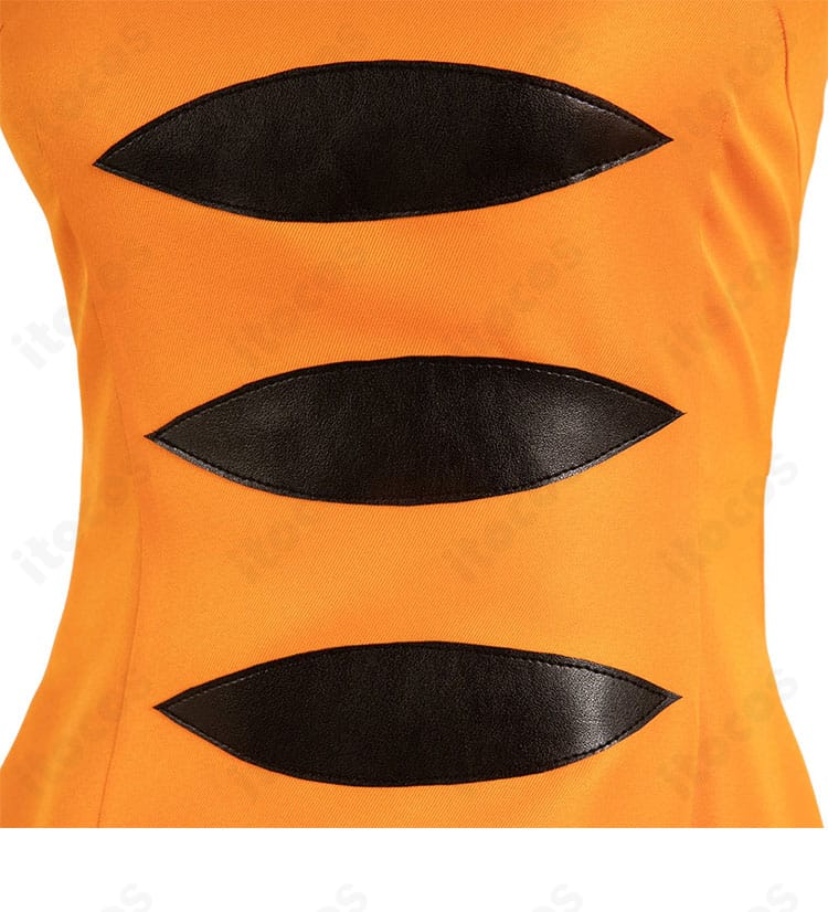 スプラトゥーン3 アオリ ハロウィンVer. コスプレ衣装 装飾パーツのクローズアップ