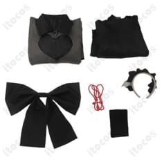 【推しの子】星野ルビー 吸血鬼風メイド メイド服一式｜黒基調でゴシック可愛い、イベント・撮影に最適 - 6枚目の画像（サムネイル）