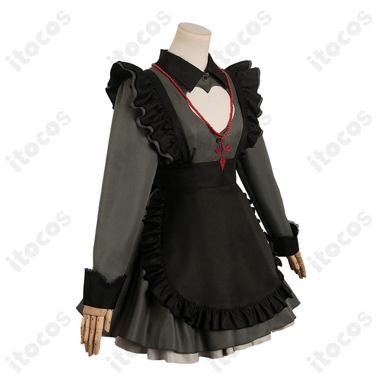 【推しの子】星野ルビー 吸血鬼風メイド メイド服一式｜黒基調でゴシック可愛い、イベント・撮影に最適 - 2枚目の画像