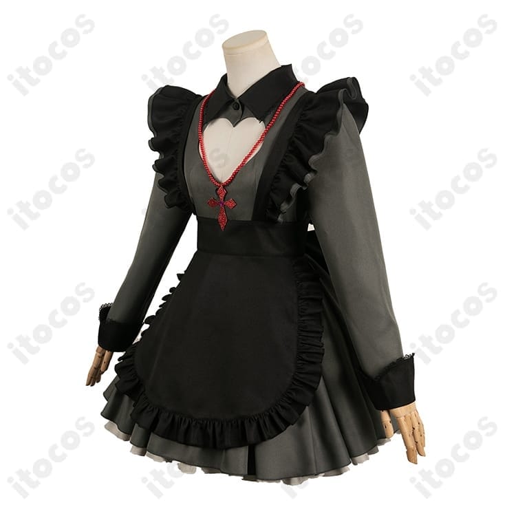 【推しの子】星野ルビー 吸血鬼風メイド メイド服一式｜黒基調でゴシック可愛い、イベント・撮影に最適 - 3枚目の画像