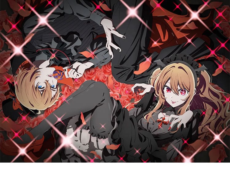 星野ルビーの吸血鬼風メイド衣装を着用した役柄イメージ。黒ワンピースに白エプロンとネックレスでハロウィンらしい雰囲気。