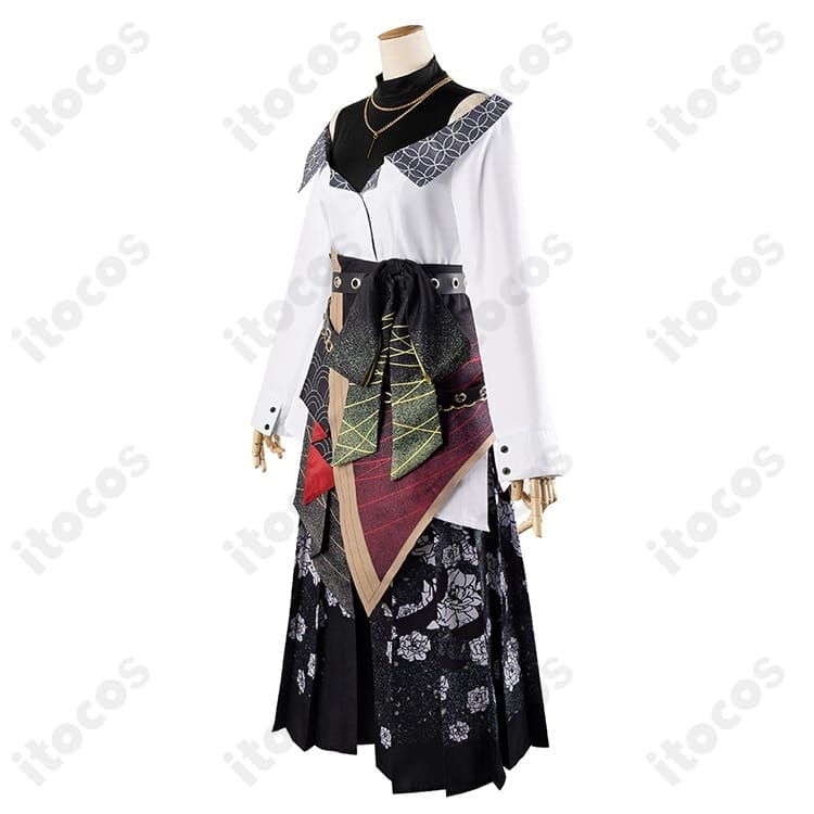 プロジェクトセカイ 日野森志歩 和風ロック衣装 高再現×快適設計でイベント・撮影に最適 - 3枚目の画像