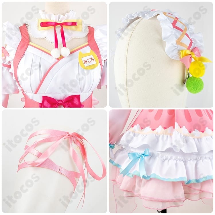 ホロライブ さくらみこ 正月衣装コスプレセット｜和風で可憐、イベント＆撮影に最適 - 6枚目の画像