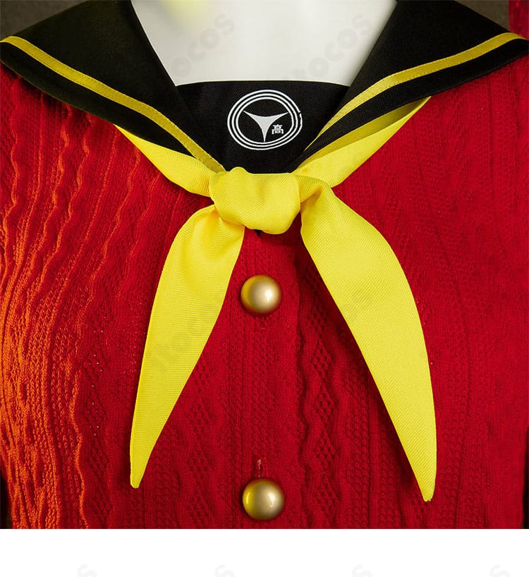 ペルソナ4 天城雪子 コスプレ衣装 スカーフ結び目と配置の詳細